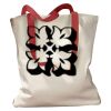Canvas Tote with Contrasting Handles Thumbnail