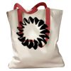 Canvas Tote with Contrasting Handles Thumbnail