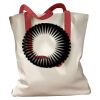 Canvas Tote with Contrasting Handles Thumbnail