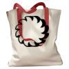 Canvas Tote with Contrasting Handles Thumbnail