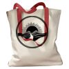 Canvas Tote with Contrasting Handles Thumbnail