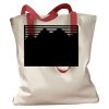 Canvas Tote with Contrasting Handles Thumbnail