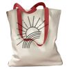 Canvas Tote with Contrasting Handles Thumbnail