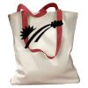 Canvas Tote with Contrasting Handles Thumbnail