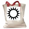 Canvas Tote with Contrasting Handles Thumbnail