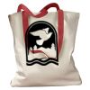Canvas Tote with Contrasting Handles Thumbnail