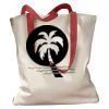 Canvas Tote with Contrasting Handles Thumbnail