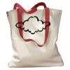 Canvas Tote with Contrasting Handles Thumbnail