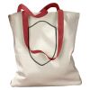 Canvas Tote with Contrasting Handles Thumbnail