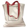 Canvas Tote with Contrasting Handles Thumbnail