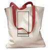 Canvas Tote with Contrasting Handles Thumbnail