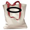 Canvas Tote with Contrasting Handles Thumbnail