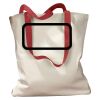 Canvas Tote with Contrasting Handles Thumbnail