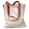 Canvas Tote with Contrasting Handles Thumbnail