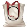 Canvas Tote with Contrasting Handles Thumbnail
