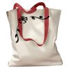 Canvas Tote with Contrasting Handles Thumbnail