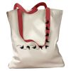 Canvas Tote with Contrasting Handles Thumbnail