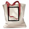 Canvas Tote with Contrasting Handles Thumbnail