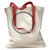 Canvas Tote with Contrasting Handles Thumbnail