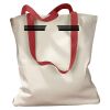 Canvas Tote with Contrasting Handles Thumbnail