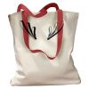 Canvas Tote with Contrasting Handles Thumbnail