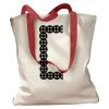 Canvas Tote with Contrasting Handles Thumbnail