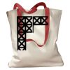 Canvas Tote with Contrasting Handles Thumbnail