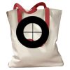 Canvas Tote with Contrasting Handles Thumbnail