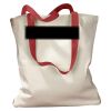 Canvas Tote with Contrasting Handles Thumbnail