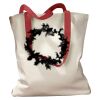 Canvas Tote with Contrasting Handles Thumbnail