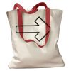 Canvas Tote with Contrasting Handles Thumbnail