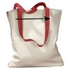 Canvas Tote with Contrasting Handles Thumbnail