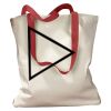 Canvas Tote with Contrasting Handles Thumbnail