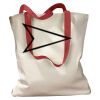Canvas Tote with Contrasting Handles Thumbnail