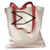 Canvas Tote with Contrasting Handles Thumbnail
