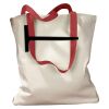 Canvas Tote with Contrasting Handles Thumbnail