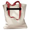Canvas Tote with Contrasting Handles Thumbnail
