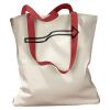 Canvas Tote with Contrasting Handles Thumbnail