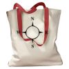 Canvas Tote with Contrasting Handles Thumbnail