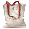 Canvas Tote with Contrasting Handles Thumbnail