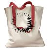 Canvas Tote with Contrasting Handles Thumbnail