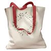 Canvas Tote with Contrasting Handles Thumbnail