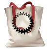 Canvas Tote with Contrasting Handles Thumbnail