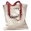 Canvas Tote with Contrasting Handles Thumbnail