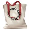 Canvas Tote with Contrasting Handles Thumbnail