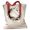 Canvas Tote with Contrasting Handles Thumbnail