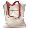 Canvas Tote with Contrasting Handles Thumbnail