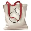 Canvas Tote with Contrasting Handles Thumbnail