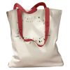 Canvas Tote with Contrasting Handles Thumbnail