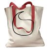 Canvas Tote with Contrasting Handles Thumbnail